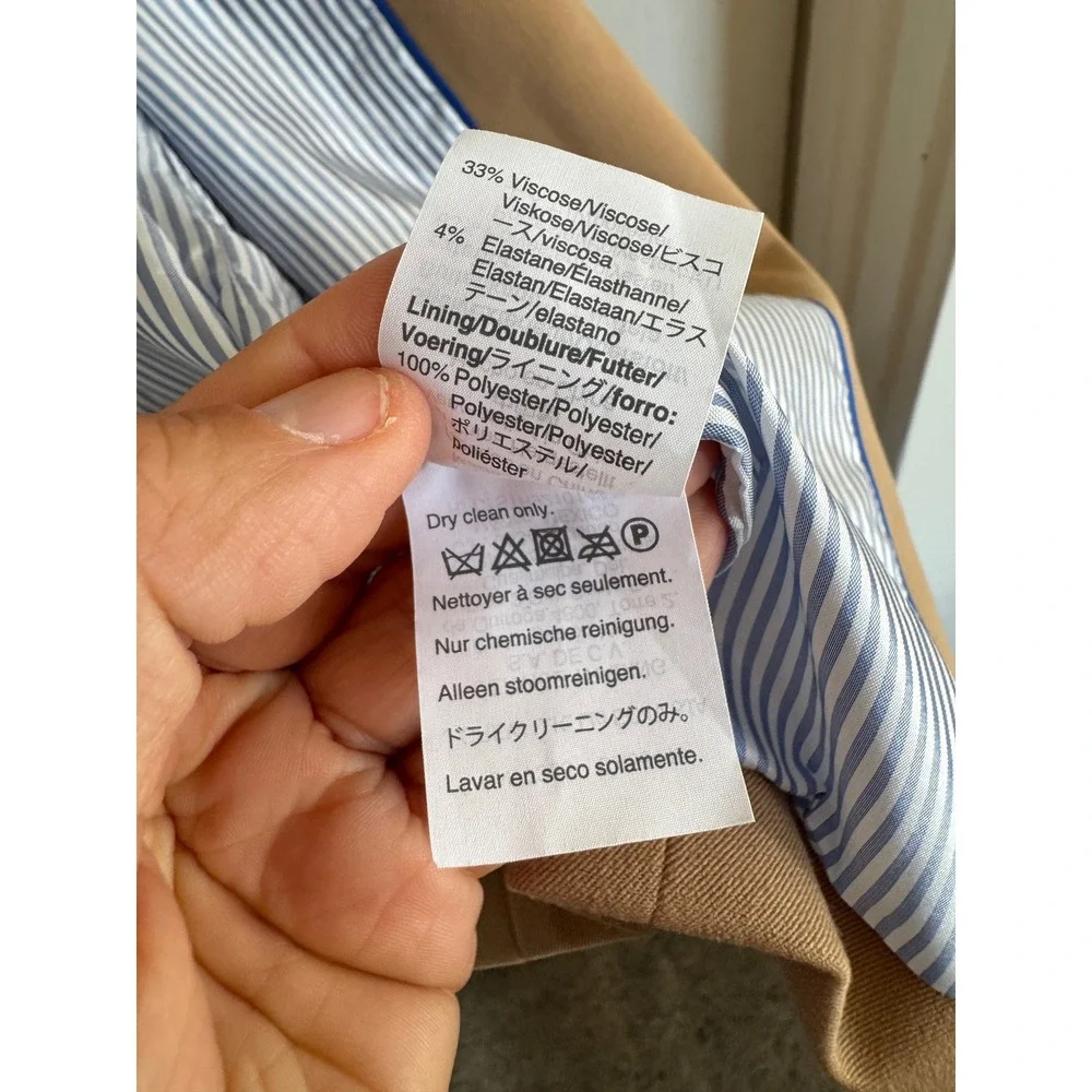 J.Crew women's tan Schoolboy blazer size XS